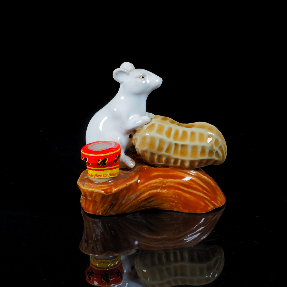 Zodiac Rat Year Hong Kong Handmade Ceramics National Wind Birthday Gift Elders wishing to lead the Art and Wine Office of the Merchants' Collection