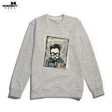 【索索公子】男士长袖印花套头卫衣