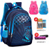 Childrens schoolbag nam và nữ 1-3-4-6 lớp vai đôi túi bé trai ba lô nước chống giật gân 6-12 tuổi. 