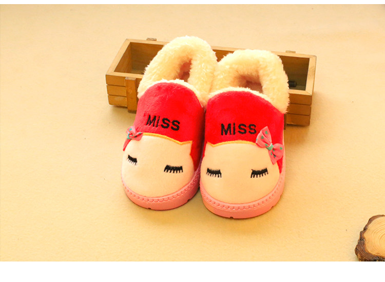 Pantoufles enfants en suède pour hiver - semelle EVA - Ref 1004807 Image 20