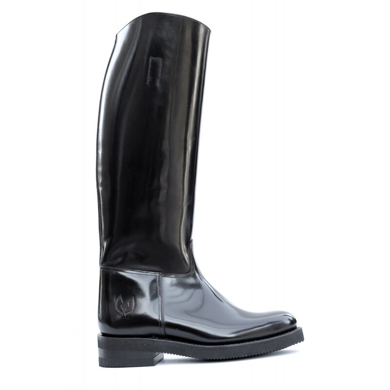 【Embossy】European Handmade Shiny Leather American-Style Motorcycle Boots Biker Boots American