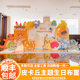Pikachu Pokémon theme birthday decoration layout boys and girls tenth birthday balloon party background wall kt board 10