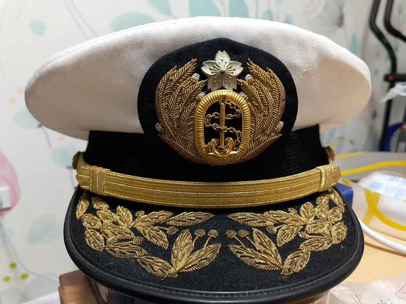 Sea of Japan from the sea armor hat self-defense force custom sea hat 58cm big hat brim hat