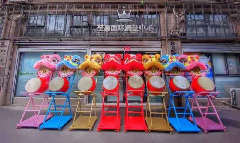 Ruisi Mingchao Leather Drum, Thunderous Performance Drum, Dance Drum, Chinese Lion Head Drum, Hall Drum, Adult and Children's Performance Ruisi Mingchao Leather Drum, Thunderous Performance Drum, Dance Drum, Chinese Lion Head Drum, Hall Drum, Adult and Children's Performance