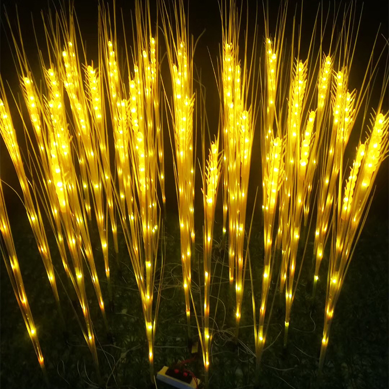 LED wheat ear lamp outdoor waterproof lighting wheat ear decoration insert buried lamp reed lamp wheat ear lamp stainless steel ground insert lamp