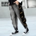 Quần bé trai 2019 mùa thu mới quần jeans rộng 10 trẻ em quần thủy triều thời trang 12 quần trẻ em nước ngoài lớn - Quần jean Quần jean