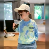 Осенний хлопковый детский приятный телу лонгслив для мальчиков, подходит для подростков