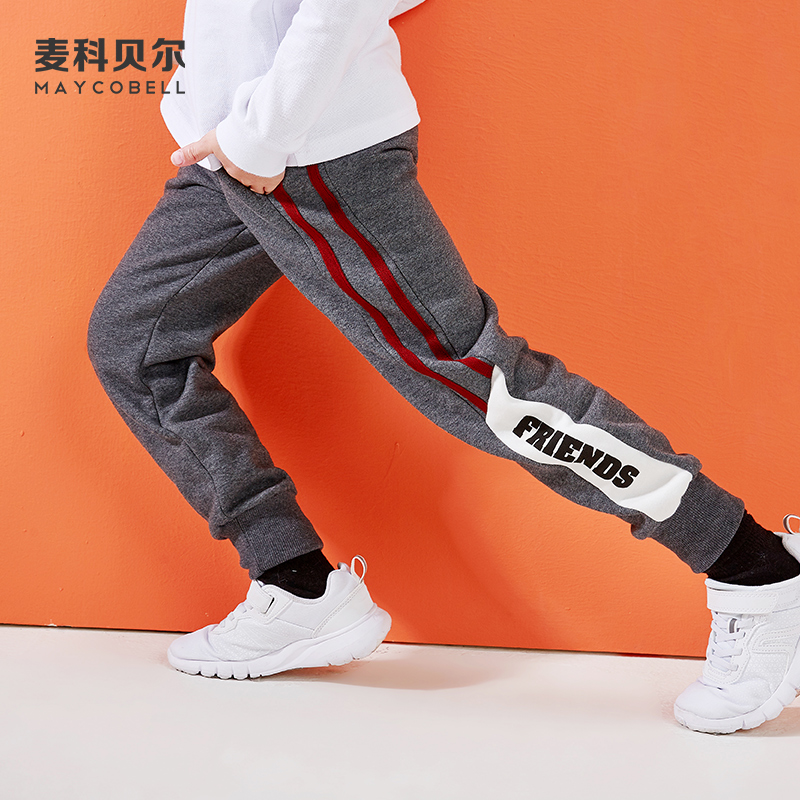 Chàng trai cộng với quần nhung quần ấm trẻ em sweatpants 15 vừa trẻ em lớn dày quần ấm áp trong quần chất béo con 12 tuổi.