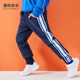 Chàng trai cộng với quần nhung quần ấm trẻ em sweatpants 15 vừa trẻ em lớn dày quần ấm áp trong quần chất béo con 12 tuổi.