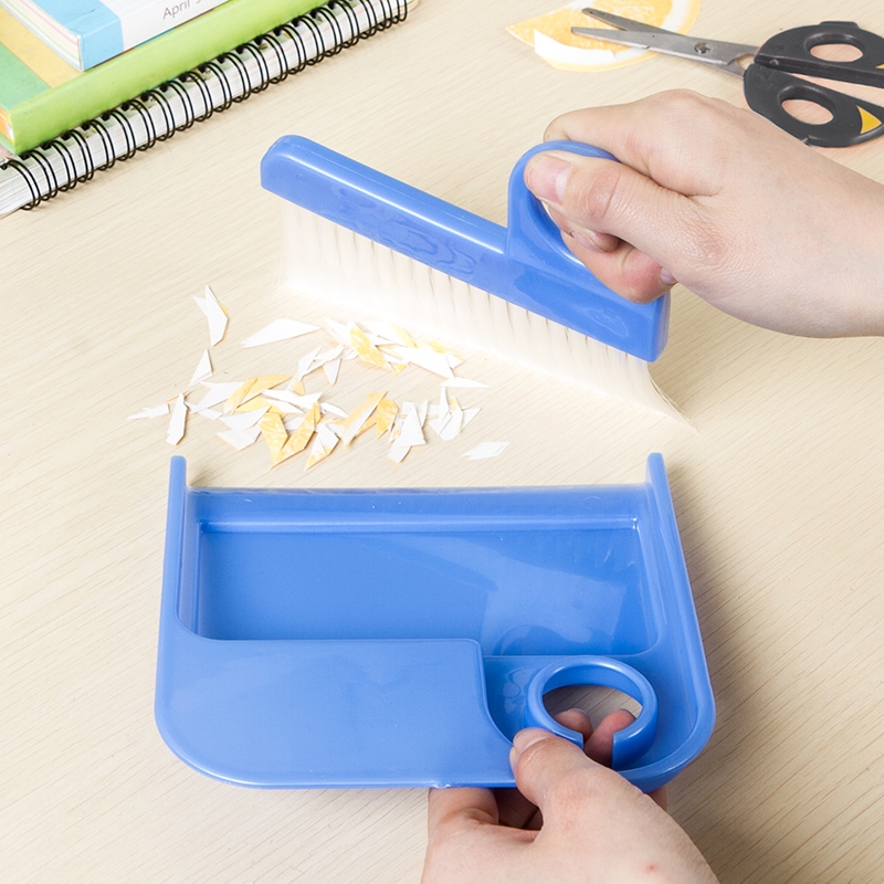 Japanese desktop cleaning brush set small broom dustpan set Cleaning brush keyboard brush small broom dustpan combination