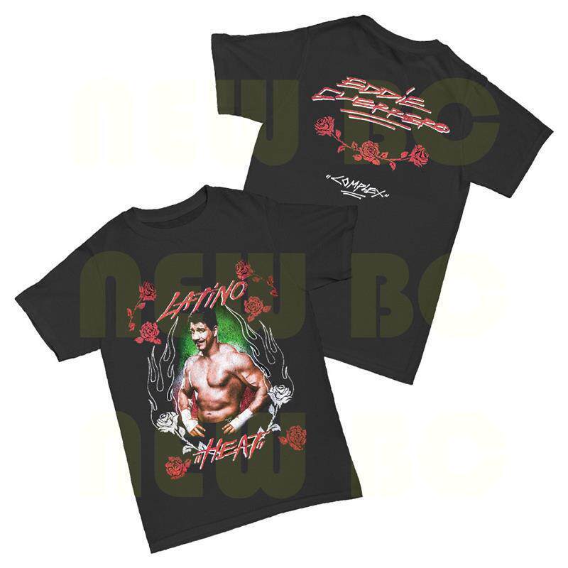 Wwe Latino Heat New Eddie Guerrero Eddie Guerrero T-Shirt Short-Sleeved Men's