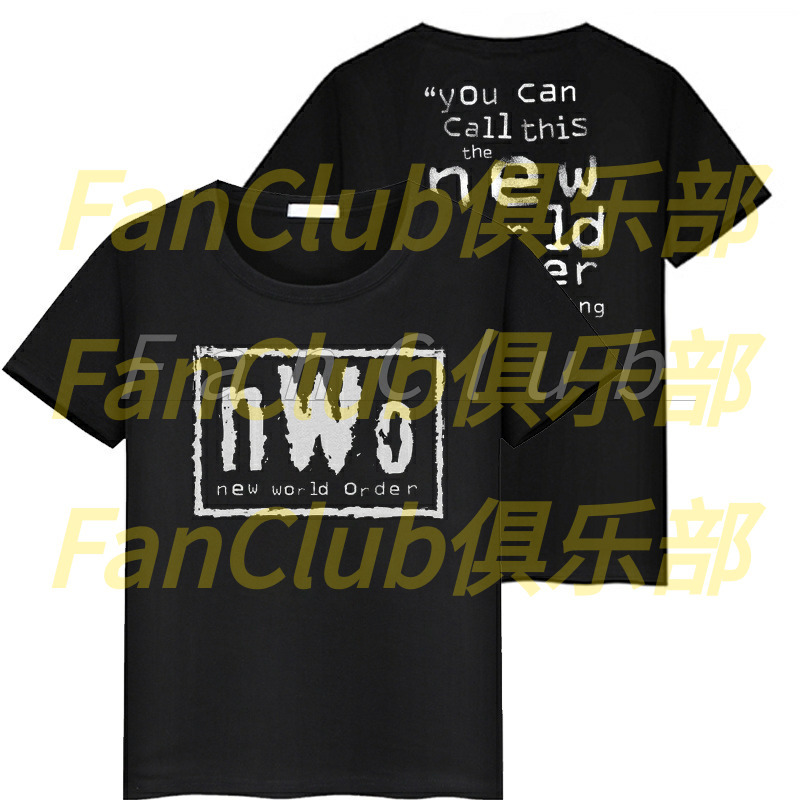 Wwe New World Order Nwo Wrestling Wcw Short-Sleeved Loose T-Shirt for Men and Women