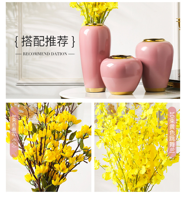 I and contracted style is light and decoration ceramics dried flower vase furnishing articles sitting room flower arranging creative household act the role ofing is tasted table decoration