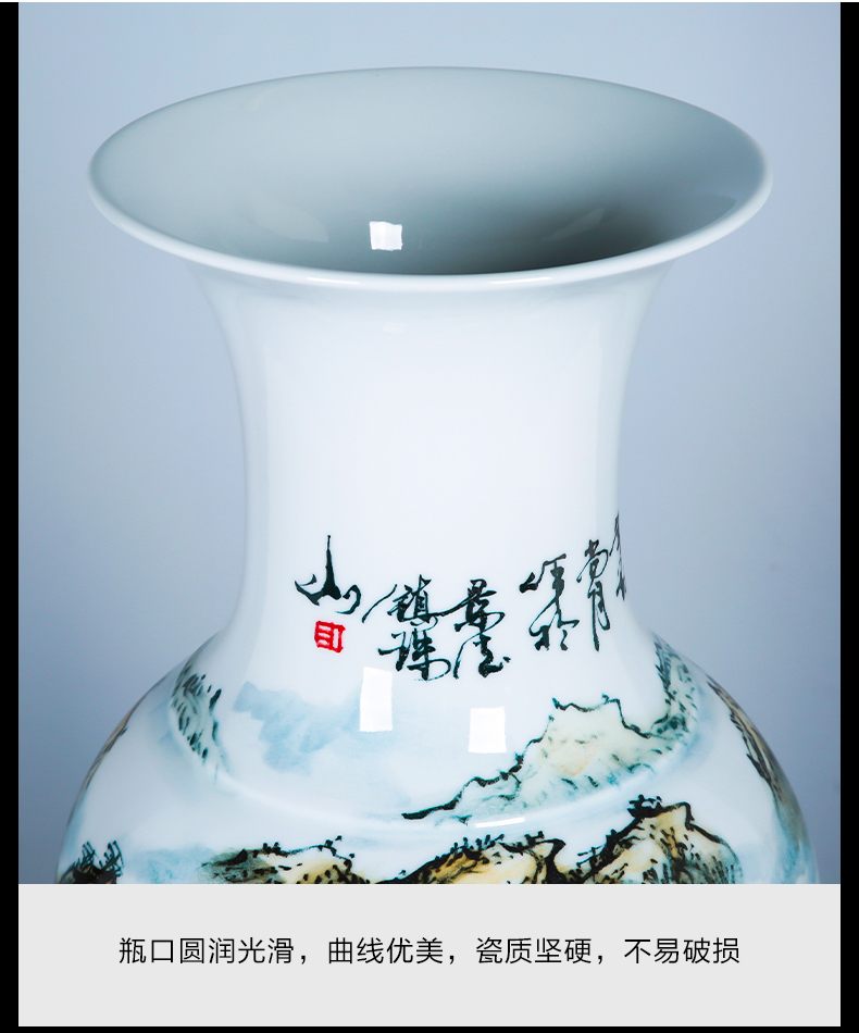 Has a long history of jingdezhen ceramics oversized ground vase furnishing articles of Chinese style hotel home sitting room adornment