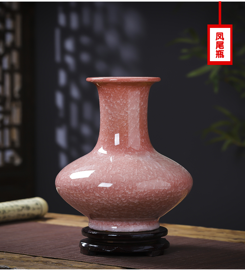 Jingdezhen ceramics vase archaize up pomegranate bottles of the sitting room of Chinese style household flower arranging TV ark, act the role ofing is tasted furnishing articles