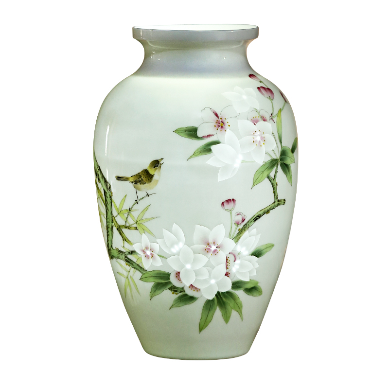 Jingdezhen ceramics vase hand - made thin foetus and exquisite bottle of new Chinese style household rich ancient frame sitting room adornment is placed