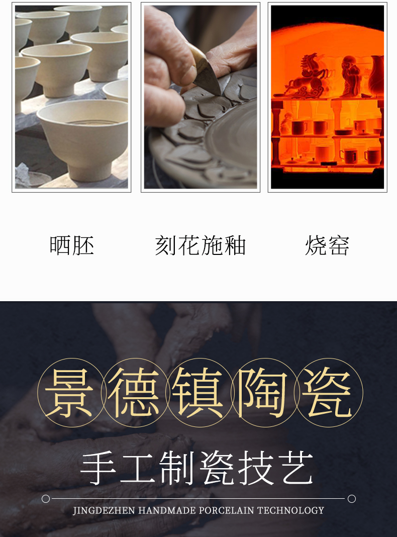 Jingdezhen ceramics small f cylinder vases, flower arranging furnishing articles rich ancient frame of Chinese style household, the sitting room porch decoration