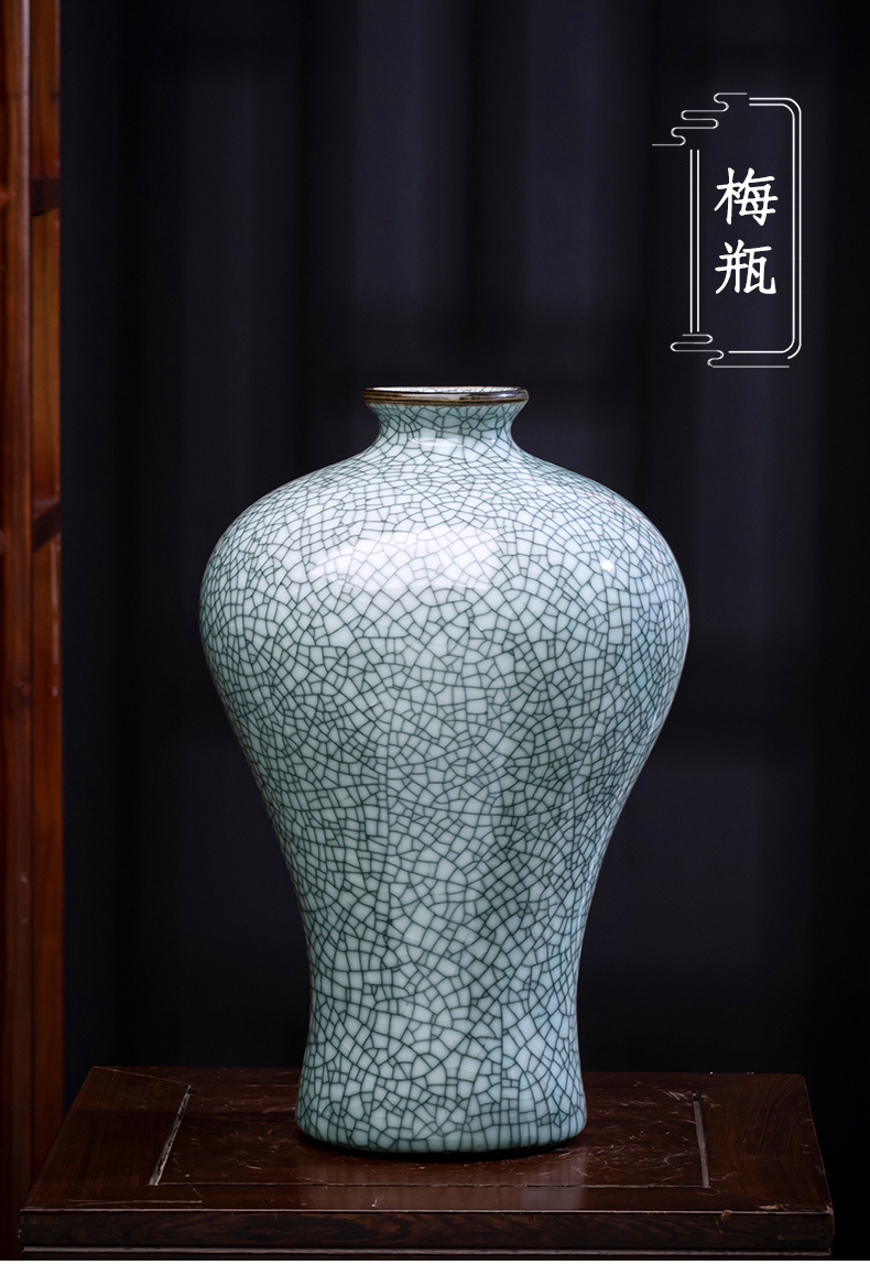 Archaize of jingdezhen ceramics up vase sitting room home decoration flower arranging vintage porcelain handicraft furnishing articles