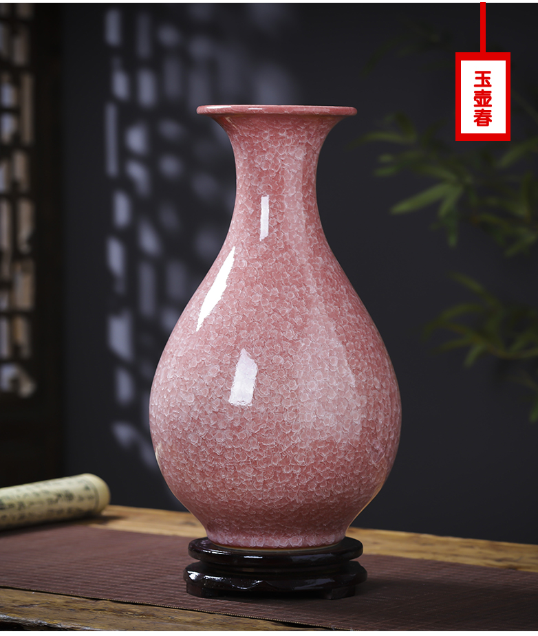 Jingdezhen ceramics vase archaize up pomegranate bottles of the sitting room of Chinese style household flower arranging TV ark, act the role ofing is tasted furnishing articles