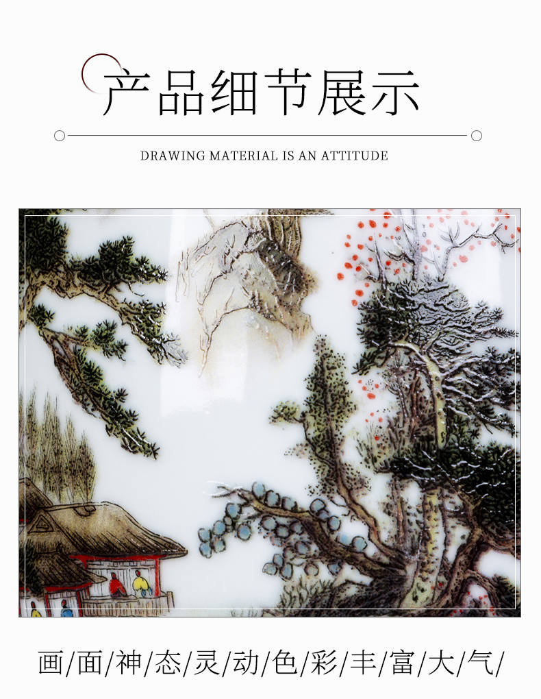 Jingdezhen ceramics small f cylinder vases, flower arranging furnishing articles rich ancient frame of Chinese style household, the sitting room porch decoration