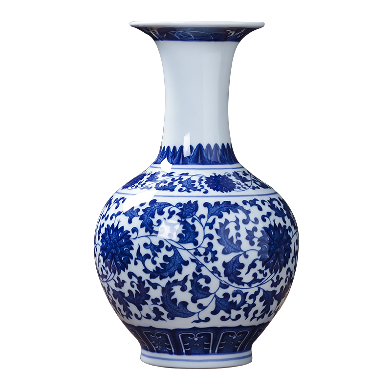Jingdezhen ceramics antique Chinese blue and white porcelain vase household act the role ofing is tasted flower arranging rich ancient frame wine sitting room adornment