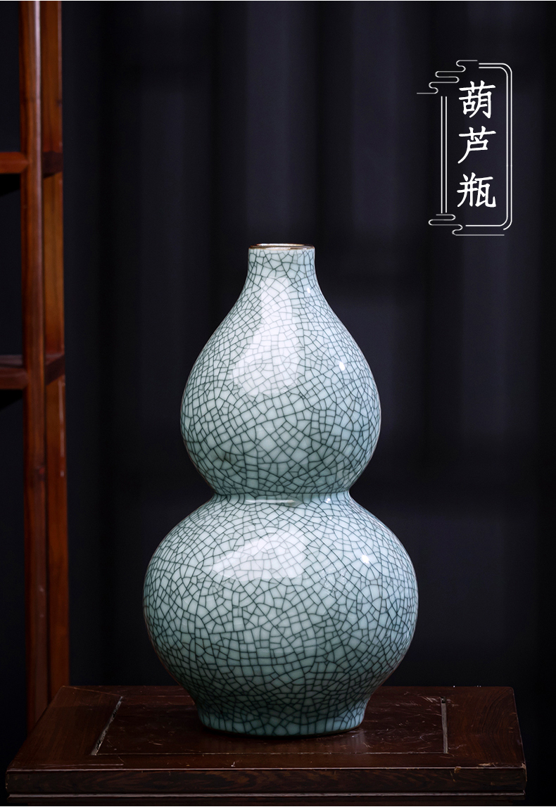 Archaize of jingdezhen ceramics up vase sitting room home decoration flower arranging vintage porcelain handicraft furnishing articles