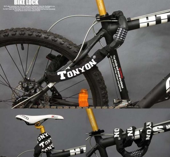 Bike chain lock large code lock 90 cm It is very convenient to control the self-use car lock