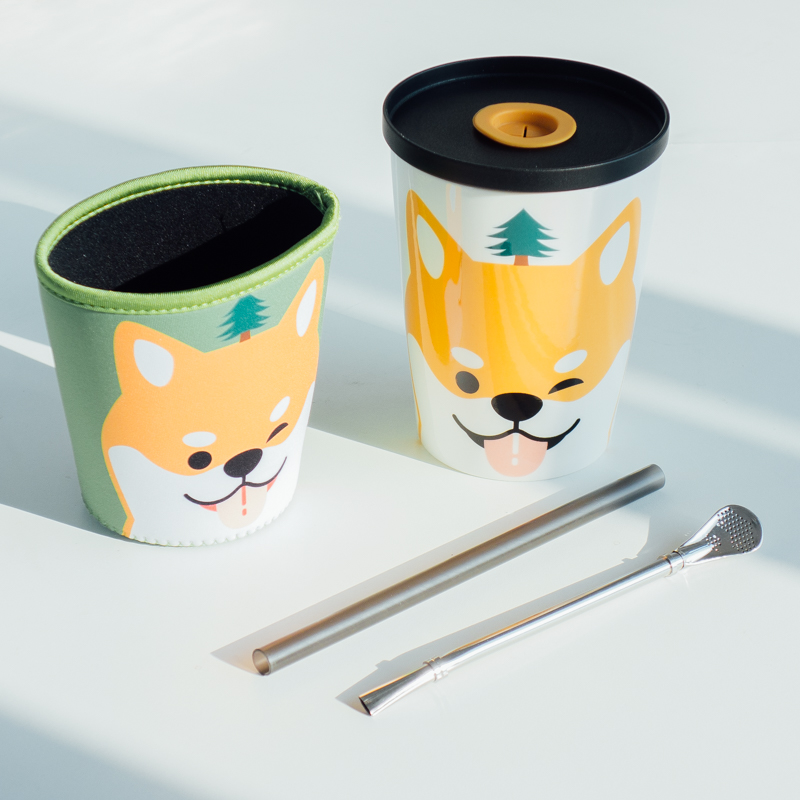 Lovely ceramic cup children students creative web celebrity couples with cover spoon keller cup super capacity coffee cup