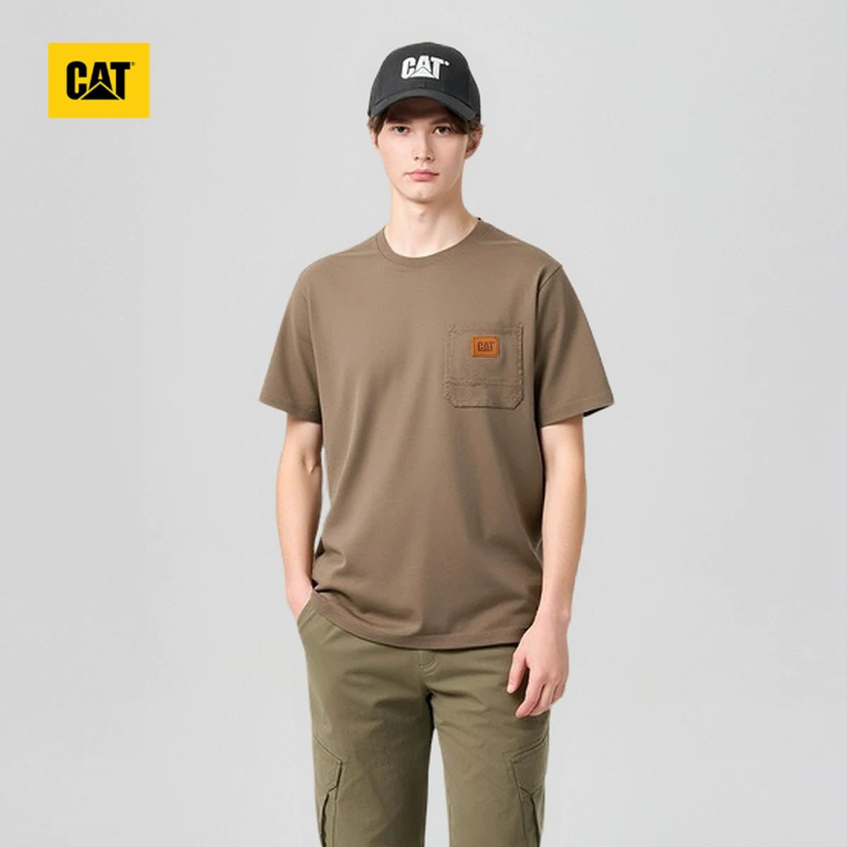 Платье CAT Summer ретро универсального дизайна хлопковая футболка с коротким рукавом oversize, американский стиль