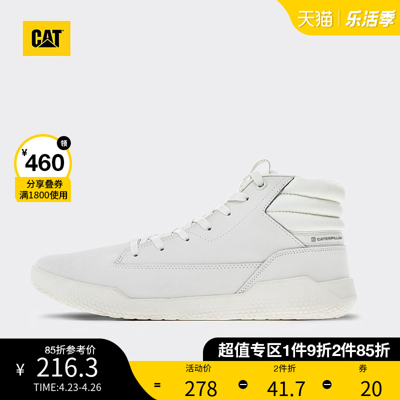 (male and female) CAT Carter casual shoes Spring C Code Breathable Genuine Leather High Cylinder Shoes Special Cabinet Identical