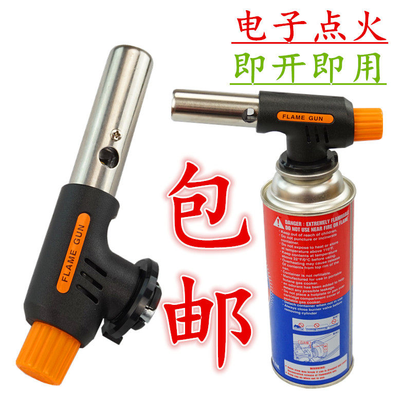 Cassette Tinane Gas Spray Fire Gun Flame Lighter Portable Outdoor Spray Gun Head Welding Gun Gas Barbecue Spray Lighter Snatches