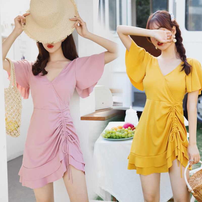 Swimsuit Women's Andromeda Two sets of two-piece student spa sexy South Korean ins Skinder with small and fragrant wind