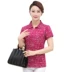 Mùa hè 2019 mới của phụ nữ áo thun cotton trung niên tay ngắn thời trang mẹ nạp cotton thể thao hàng đầu