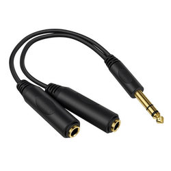 1 점 2 6.5mm ~ 이중 헤드 6.5 암 악센트 오디오 케이블