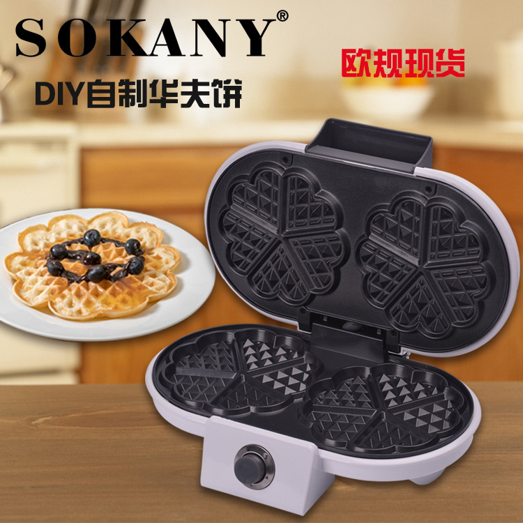 German SOKANY510 household double-sided plate heating waffle machine egg roll machine egg waffle machine cake machine