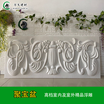 Eurostyle EPS Relief Villa Exterior Wall Decoration Foam Ocean Flowers Eps Line Imitation Sandstone Polyppot Three-dimensional Painting