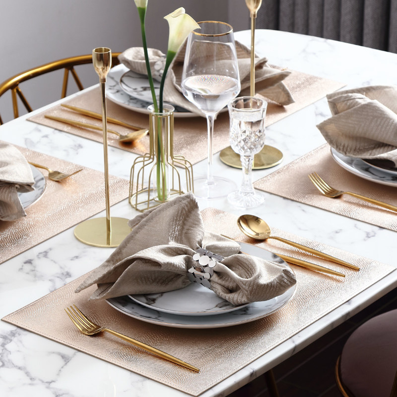 Dream Lover Eurostyle Dining Table Mat Insulation Mat Cutlery Trays Mat Waterproof Greaseproof Cup Mat pu Picnic Dining Mat