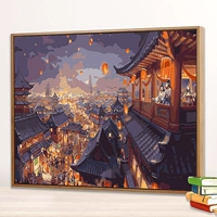 Цифровая живопись маслом DIY наполнение масла красочная нарисованная человек ручной человек аниме гостиная