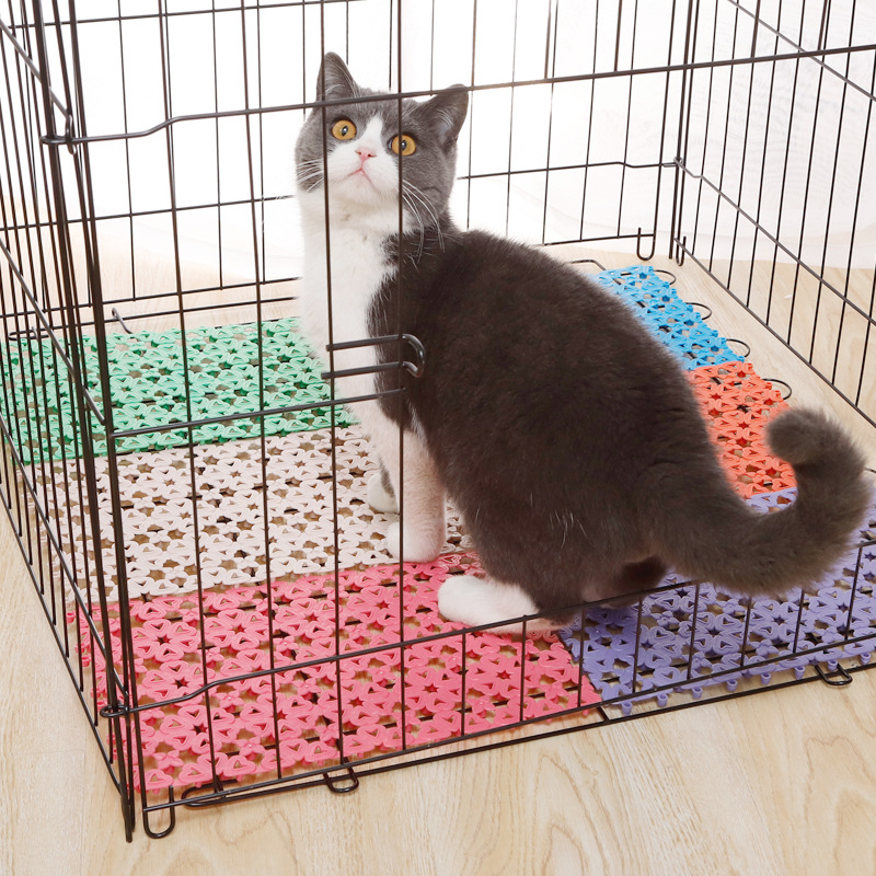 Dog pad plastic pad dog cage foot pad pet plate cooling plate pet large, medium and small dogs and cats toilet cat litter pad