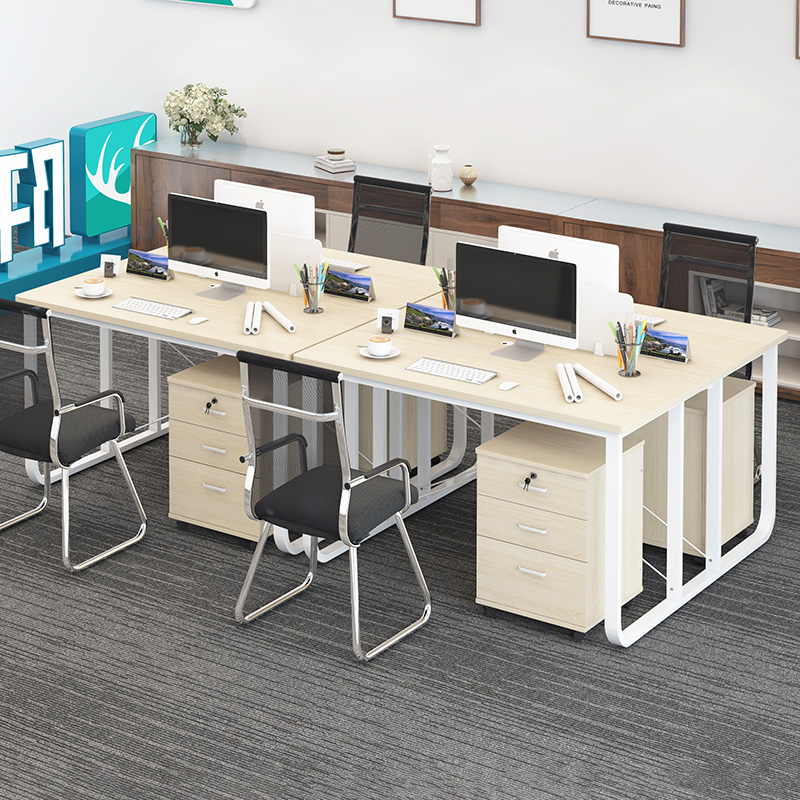 Desk simple modern staff writing desk screen 2 4 seat office furniture staff desk computer desk desktop