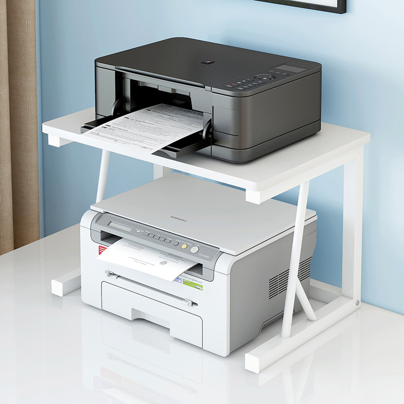Office Desk Printer Stand Saves Space, Elevated Shelf, Desktop Storage Rack, Home Storage Multi-Layer Copier Stand