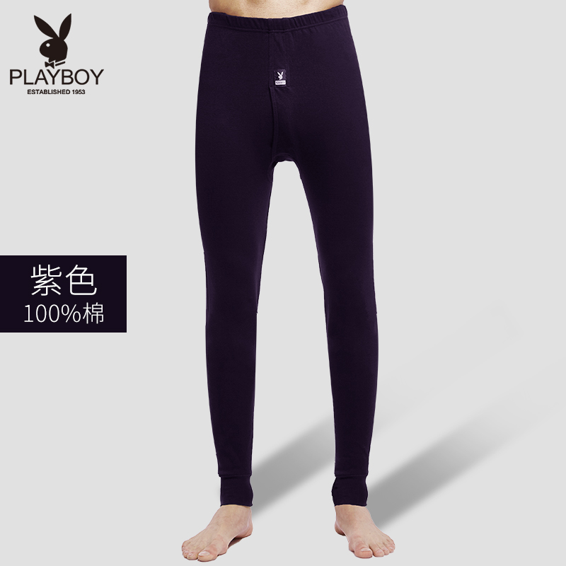 Playboy mens quần mùa thu cotton mỏng quần dòng ấm áp mùa xuân mùa thu / mùa đông xà cạp lỏng quần cotton quần lót.