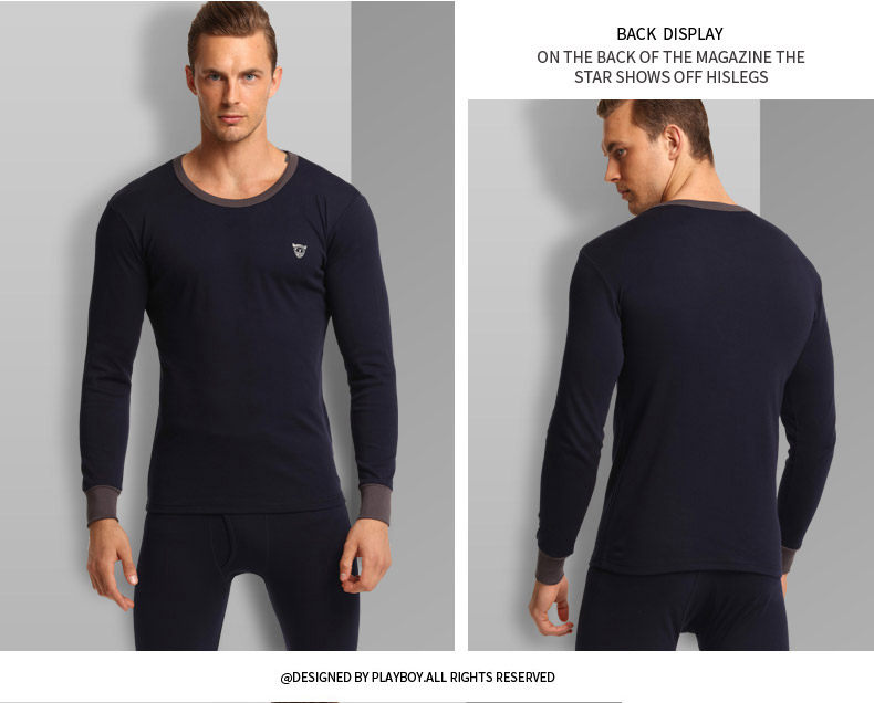 Sous-vêtement chaud jeunesse PLAYBOY simple en coton - Ref 758742 Image 15