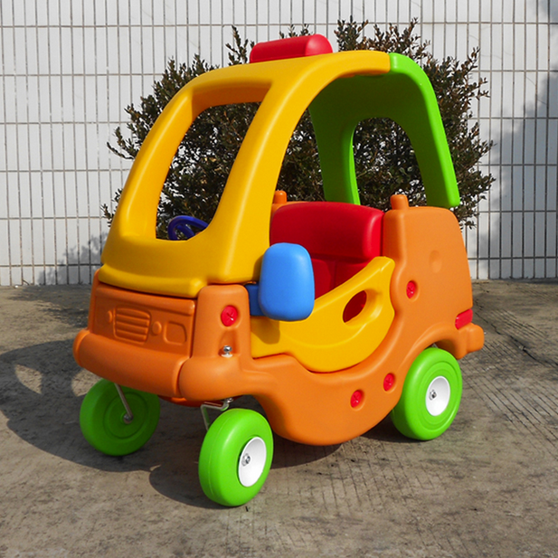 New Children Plastic Car Fire Truck Baby Four Wheels Patrol Car Kindergarten Toy Twist Twist Car Small Caravan