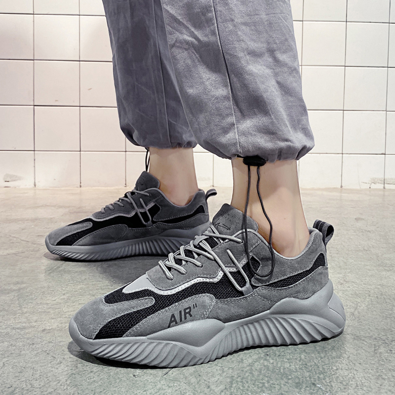 Summer Men's Shoes Han Edition Trends 100 Hitch Leisure Teenagers Junior High School Students Light Sport Running Old Daddy Tide Shoes