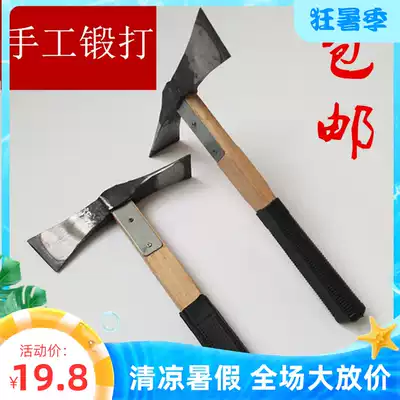 Outdoor steel pick, cross pick, digging bamboo shoot tool, gardening hoe, pickaxe, pickaxe, foreign pickaxe, steel pickaxe, double flat tip chisel, ice pick, strip hoe