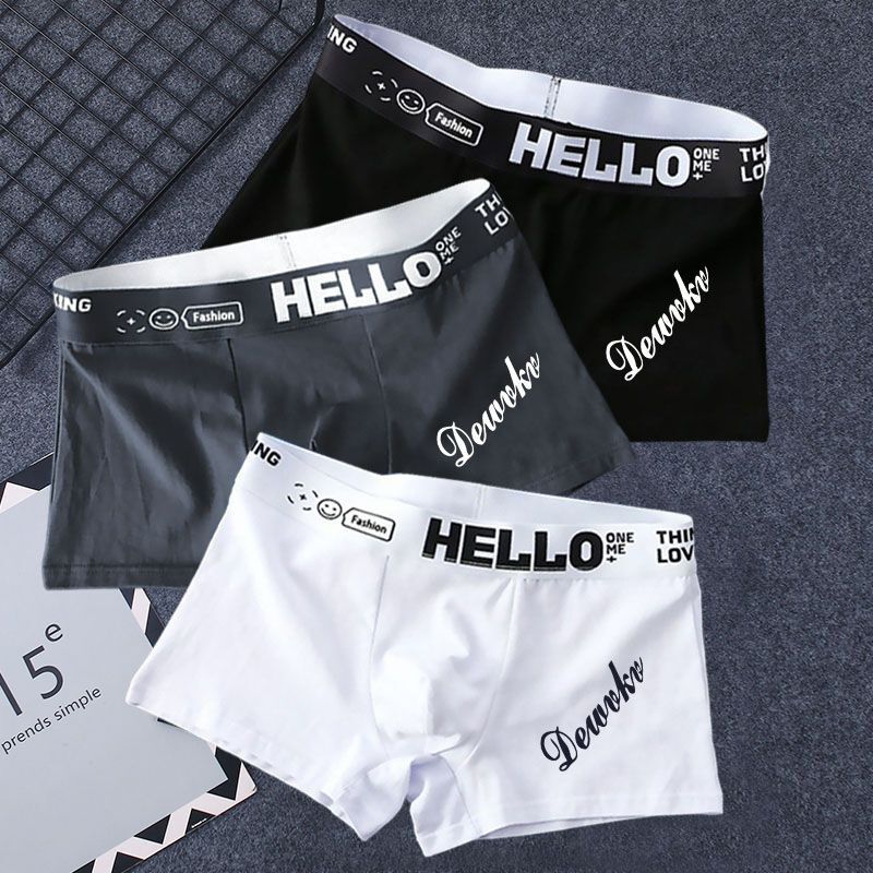 Summer Men's Underwear Modal Breathable Boxer Briefs Trendy Boys Teenagers Student Sports Shorts Boxer Briefs