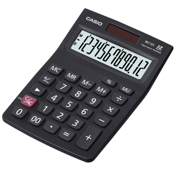 卡西欧GZ/DZ/MZ-12S商务办公用计算机台式大中小号计算器12位数