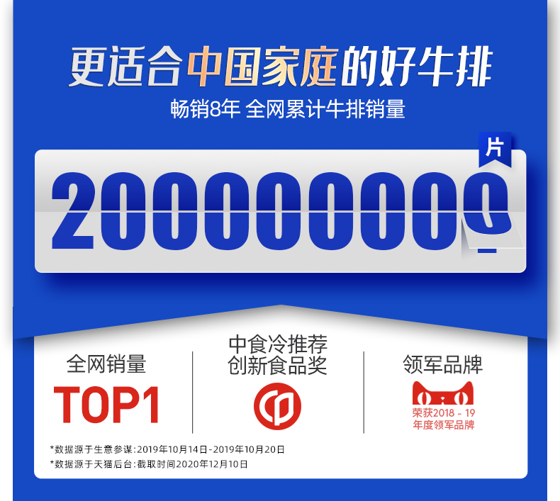 【小牛凯西】整切牛排10片1000g