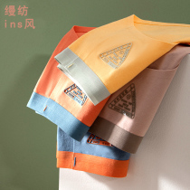 Underwear womens pure cotton new girl cotton antibacterial simple seamless breathable mid-waist ins style briefs head shorts